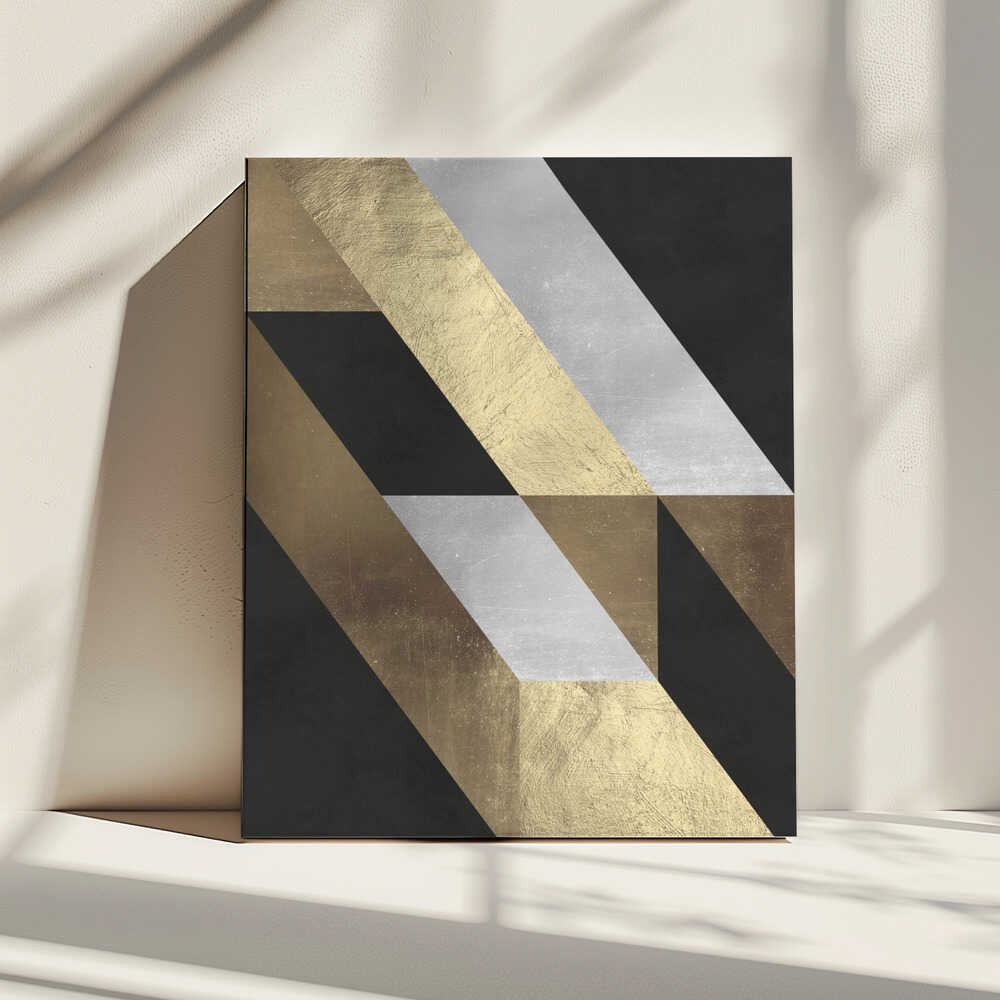 Wall art Geometric Gold Flow