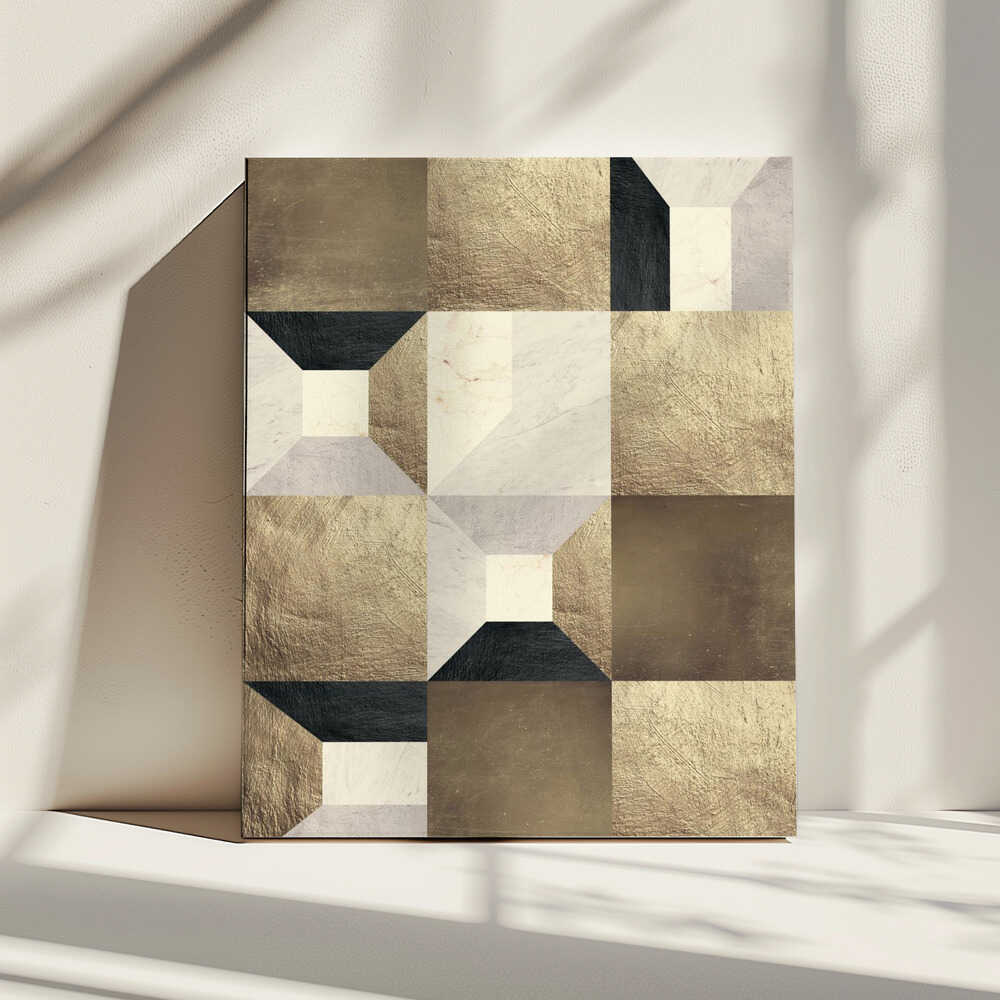 Wall art Geometric Gold Rhythm