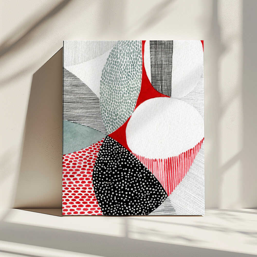 Wall art Geometric Patterns And Vivid Colors