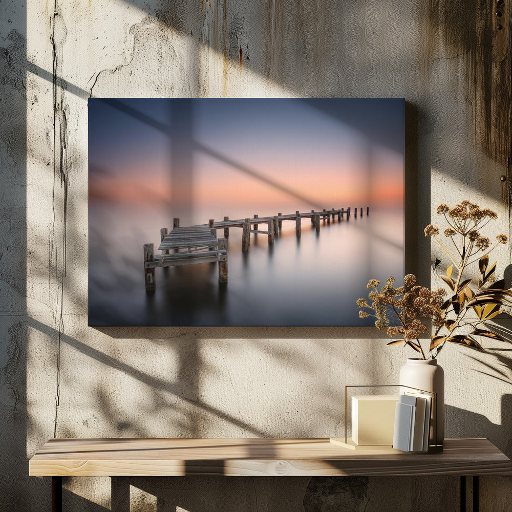 Wall art Old pier II. Harbour panorama.
