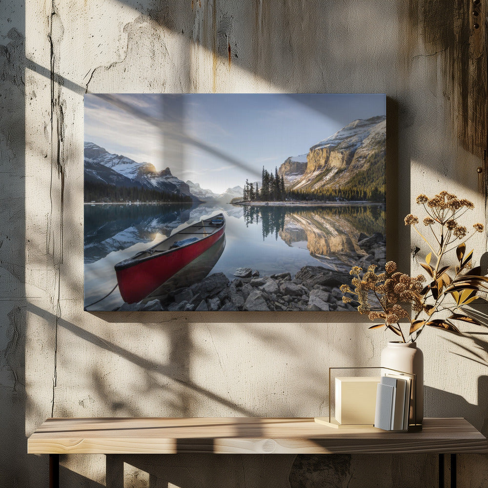 TRUE CANADIAN Alberta- Wall Artwork In Black Floating Frame