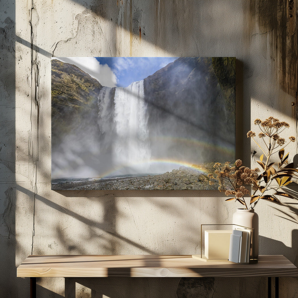 Landscape Photography Canvas Print-wall-art-iceland-skogafoss-36X24