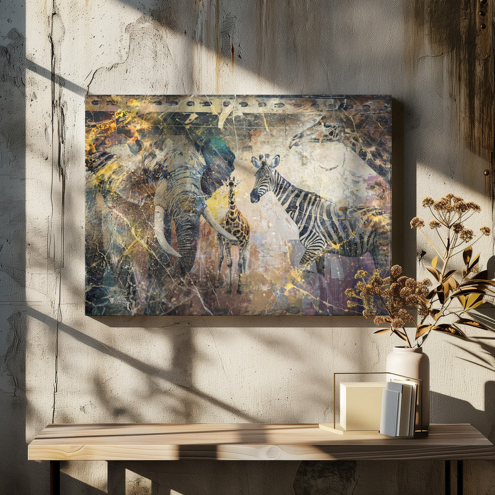 Abstract Art Canvas Print-wall-art-african-art-illustration-wallart-113-48X36