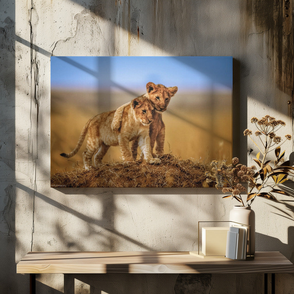 Brothers for Life Wall Artwork In Black Floating Frame