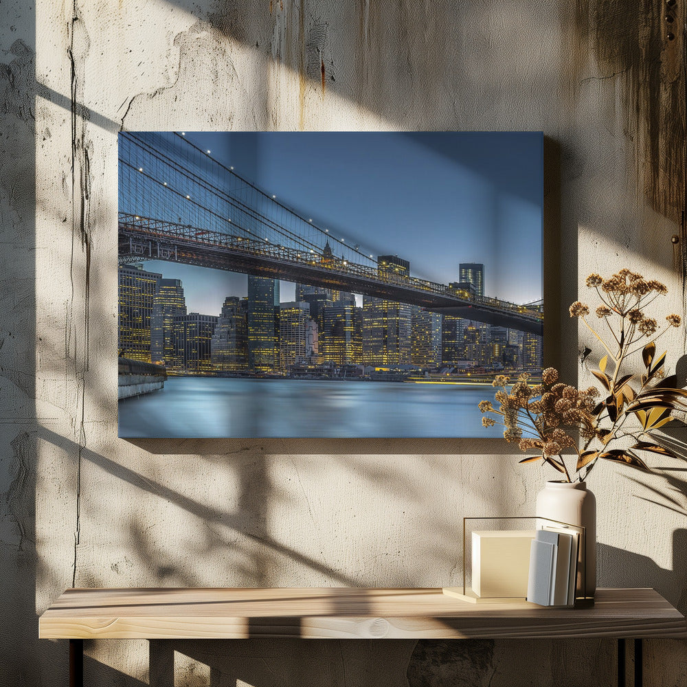Wall art New York - Blue Hour over Manhattan