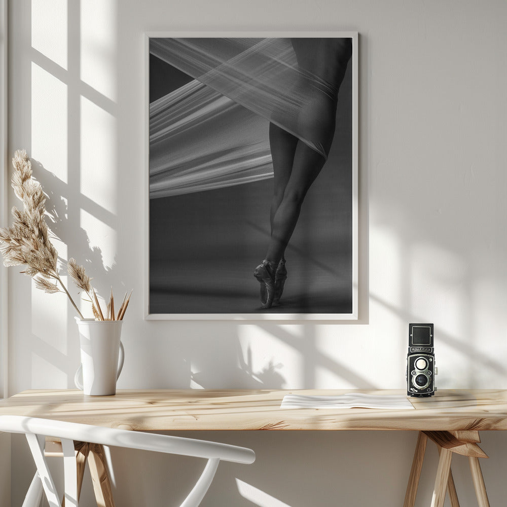 Balance Wall Artwork In White Floating Frame