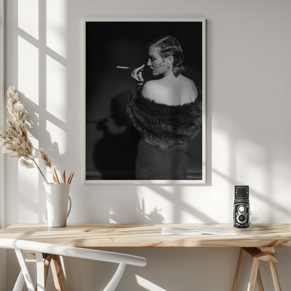 Portrait Wall Artwork In White Floating Frame