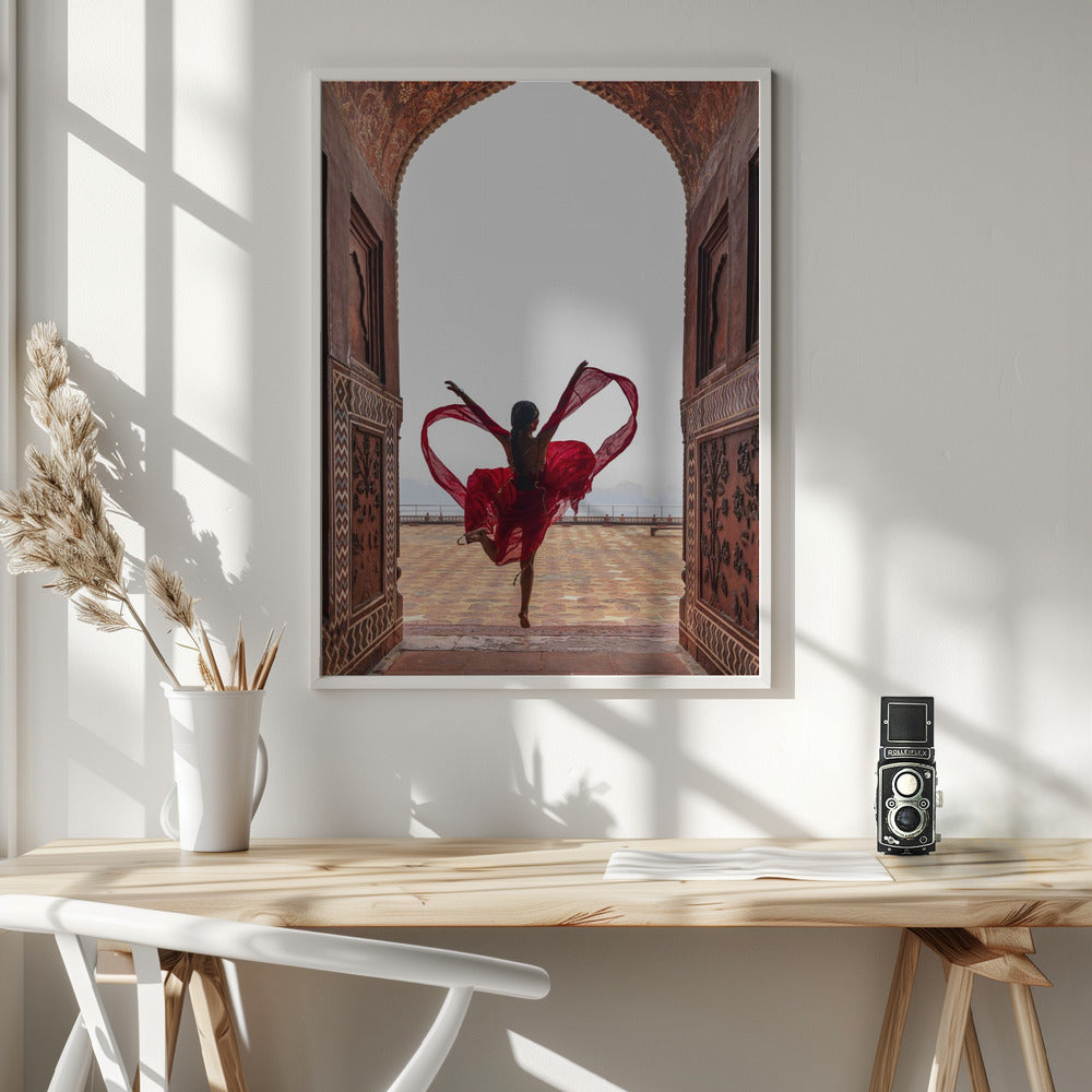 Wall art Taj Mahal's Heart Canvas Print