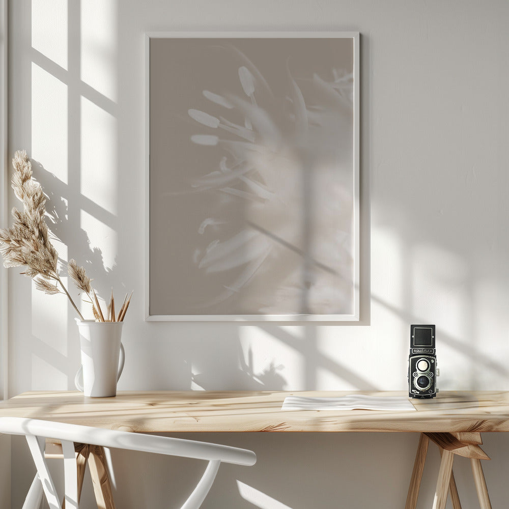 Wall art Flower Beige_1