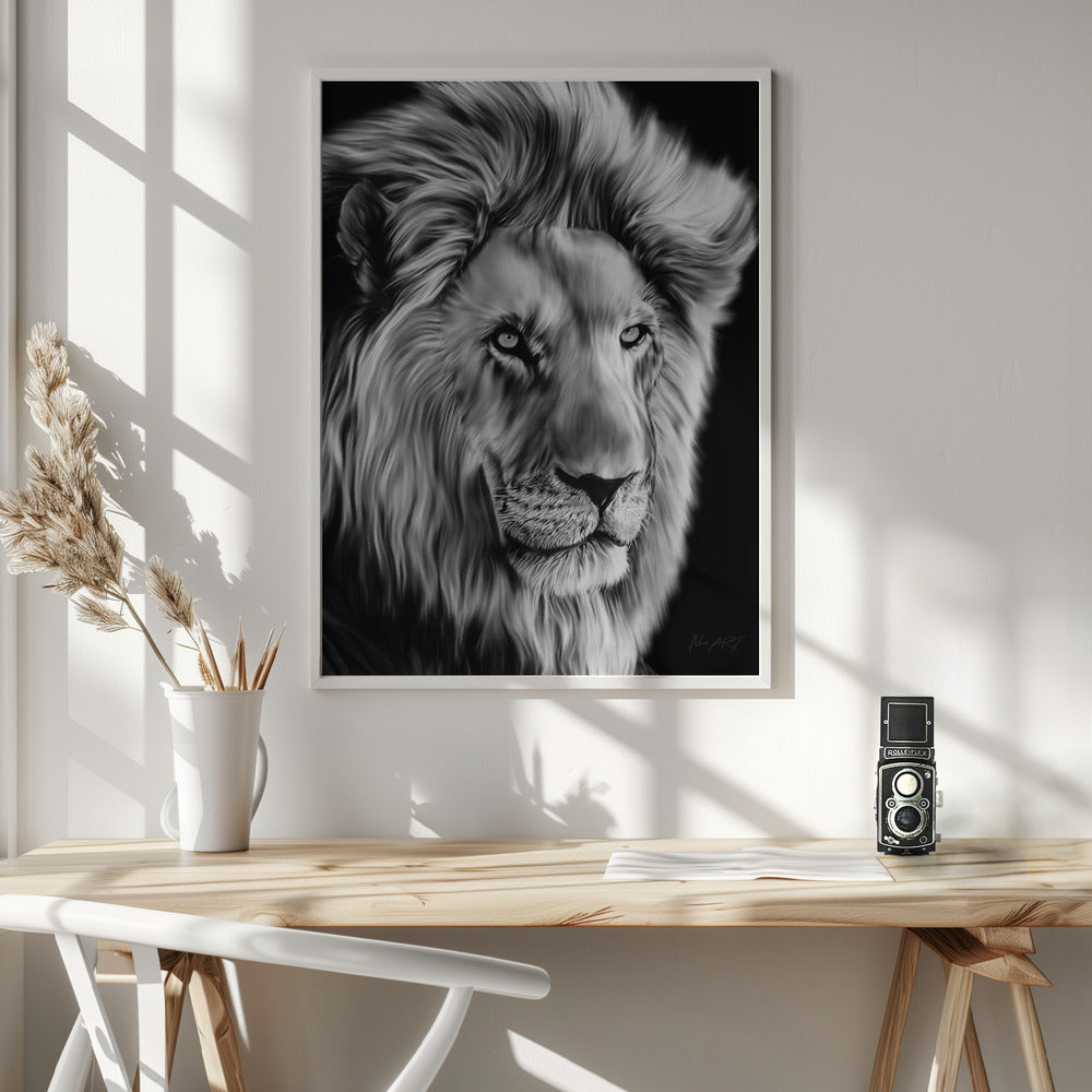 Wall art Leo II 36X48inch Gallery Wrapped (Ready to Hang)
