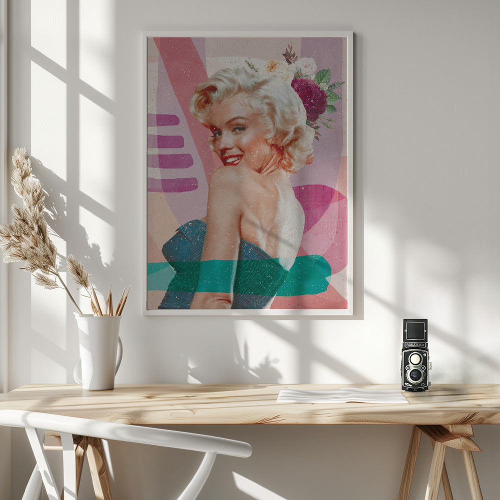 Wall art Marilyn is Back 36X48inch Gallery Wrapped (Ready to Hang)