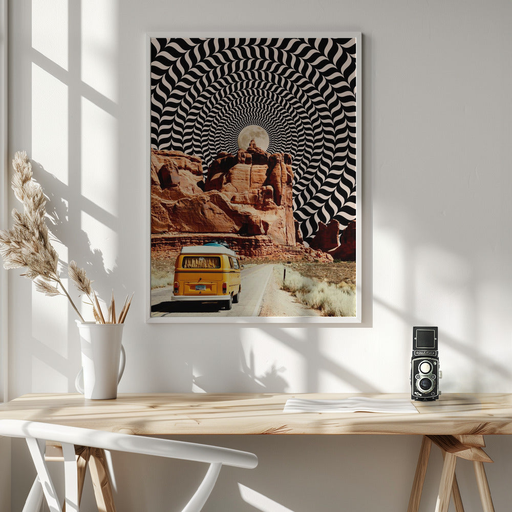 Wall art The Real Road Trip 24X36inch Gallery Wrapped (Ready to Hang)
