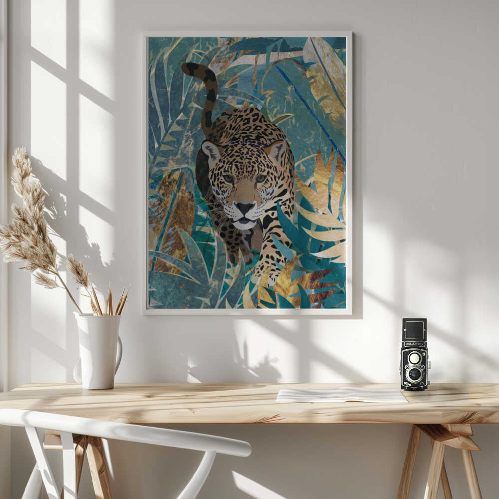 Wall art Jaguar Jungle 2