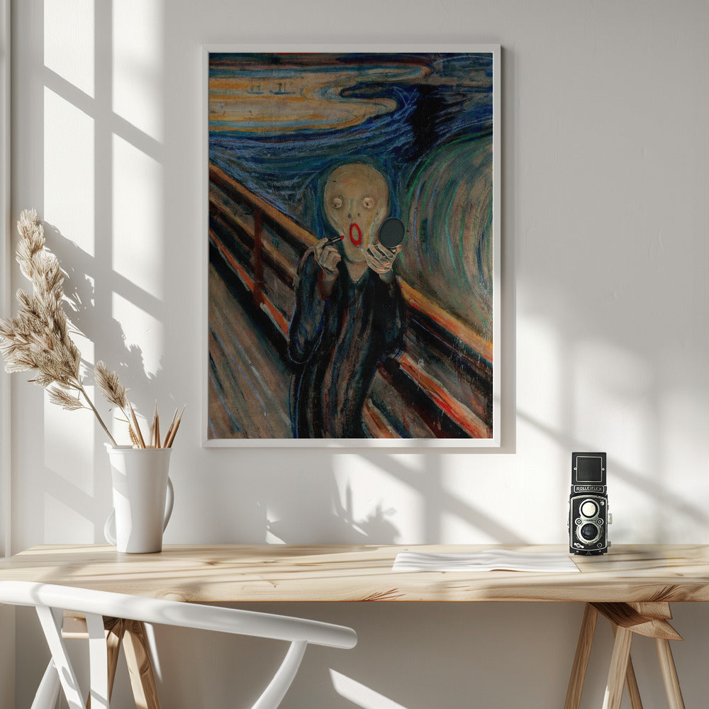 Wall art Screaming Make Up 24X36inch Gallery Wrapped (Ready to Hang)