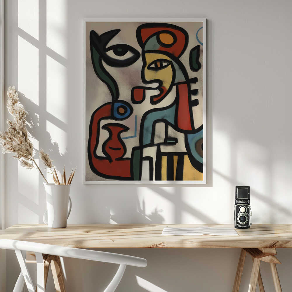 Abstract Visions – abstract wall art, above a desk