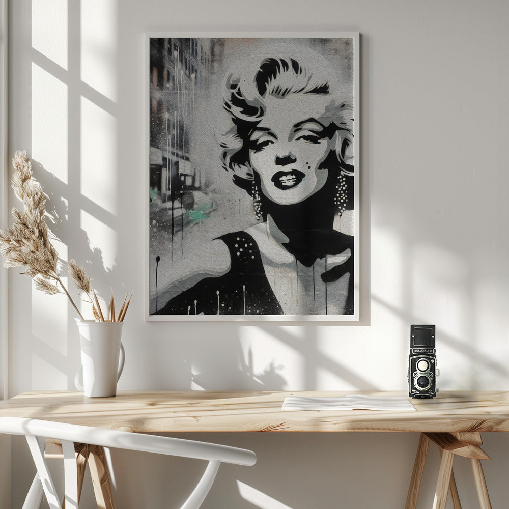 Wall art Marilyn Monroe 24X36inch Gallery Wrapped (Ready to Hang)