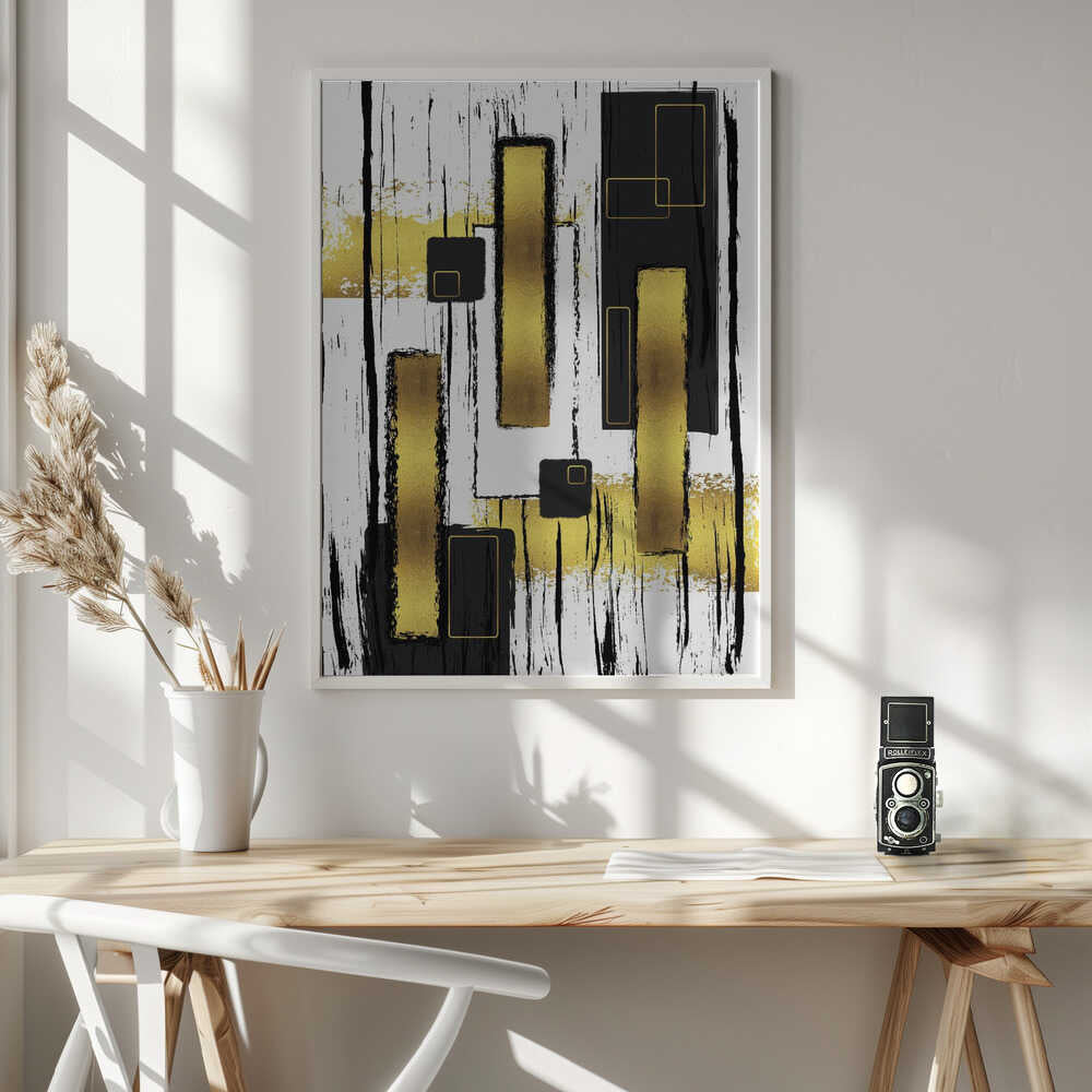 Wall art ABSTRACT ART Lively geometric fun
