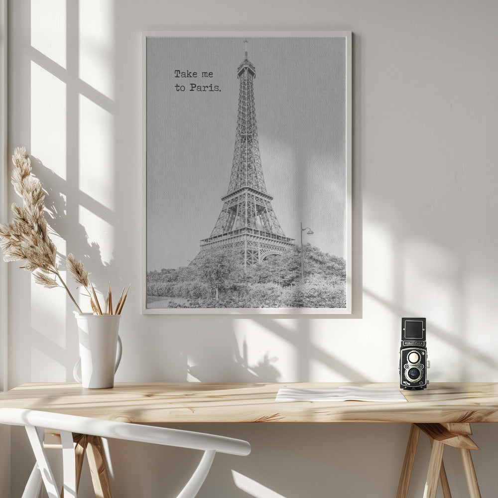 Wall art Take me to Paris