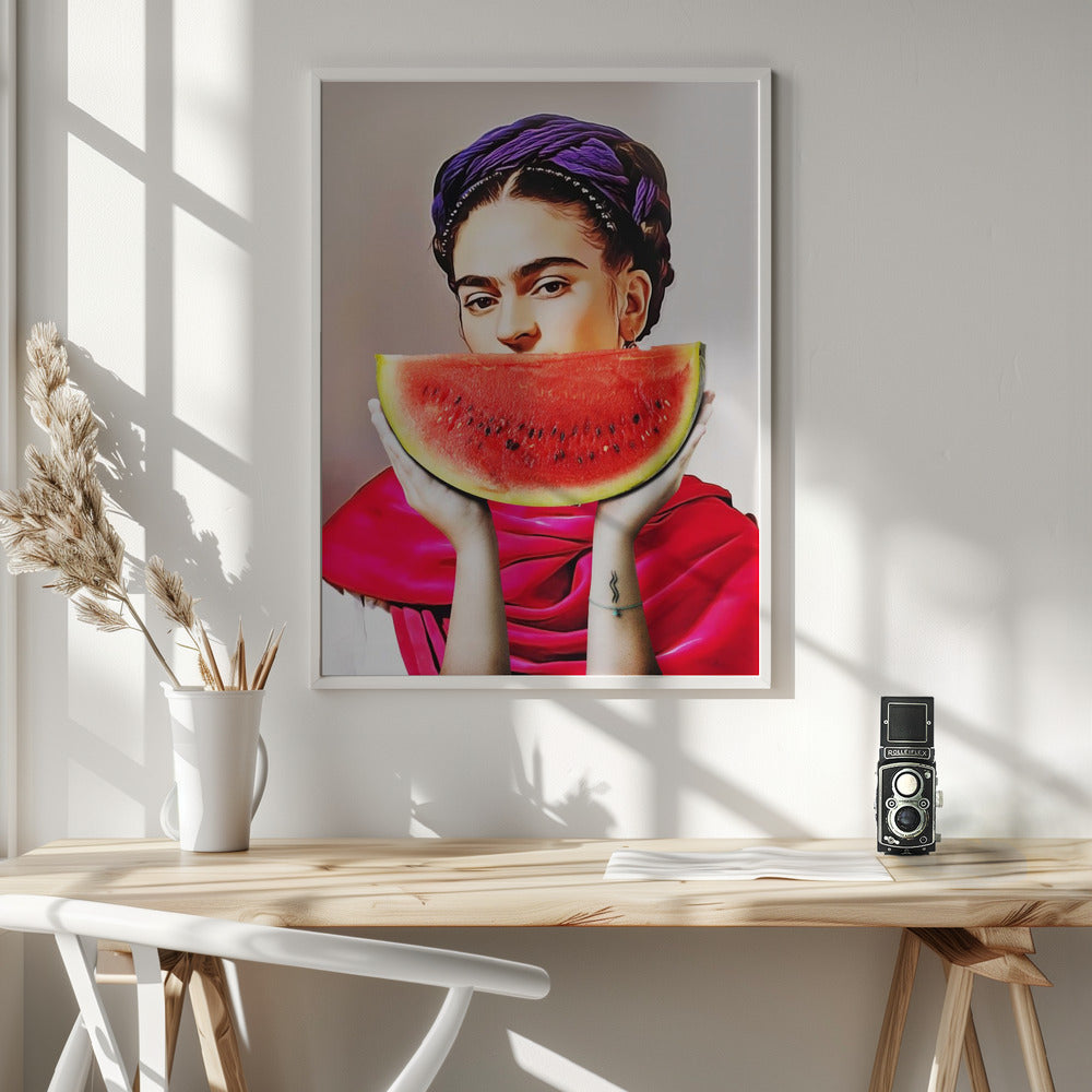 Wall art Watermelon Frida 24X36inch Gallery Wrapped (Ready to Hang)
