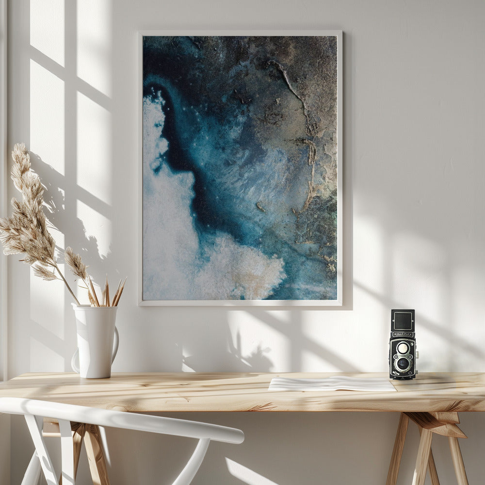 The Edge Wall Artwork In White Floating Frame
