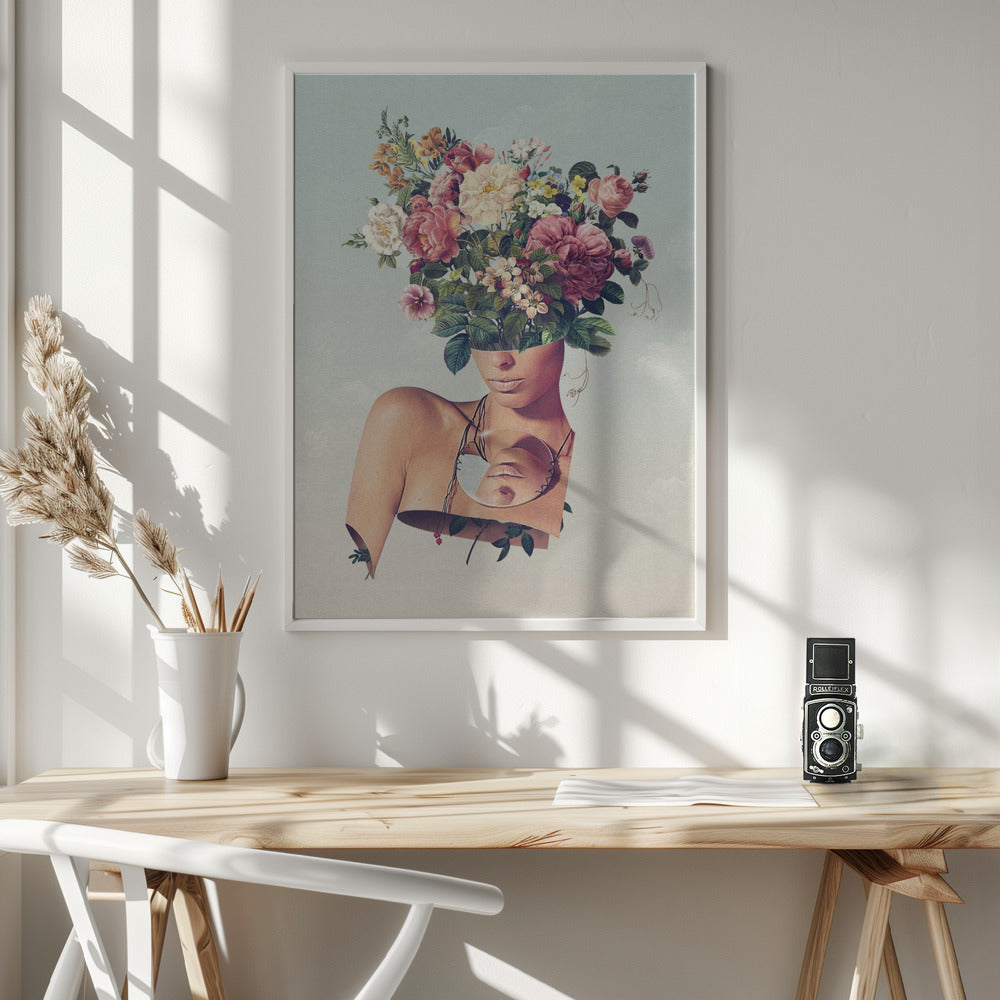 Wall art Flower Ism 24X36inch Gallery Wrapped (Ready to Hang)