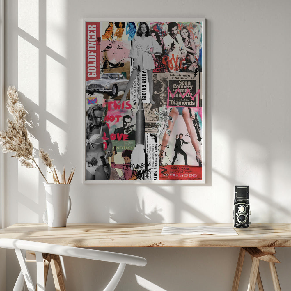 Wall art The Name's Bond 24X36inch Gallery Wrapped (Ready to Hang)