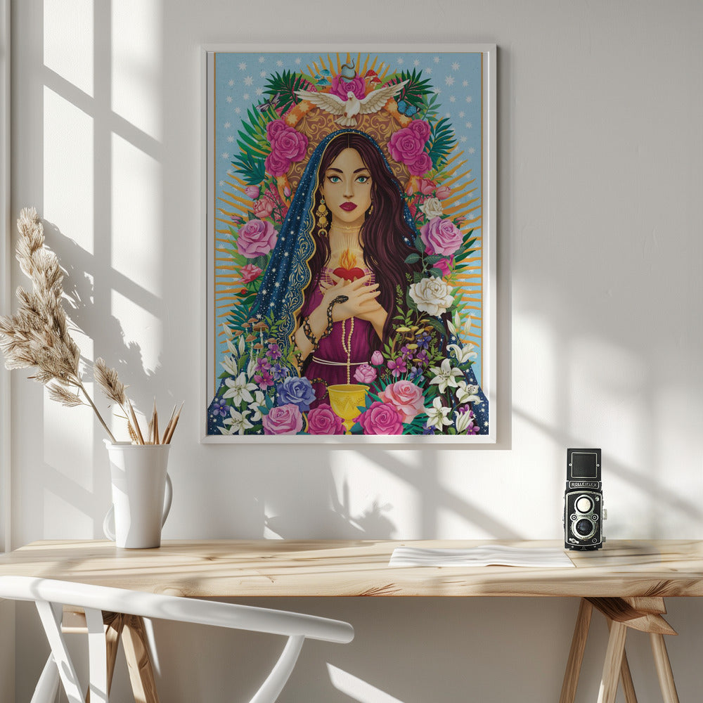 Wall art Mother Mary / Mary Magdalen 24X36inch Gallery Wrapped (Ready to Hang)