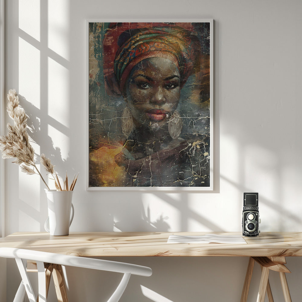 Abstract Art Canvas Print-wall-art-african-art-illustration-wallart-068-36X48