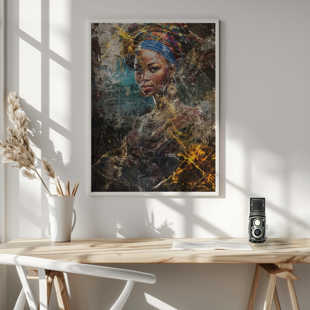 Abstract Art Canvas Print-wall-art-african-art-illustration-wallart-067-36X48