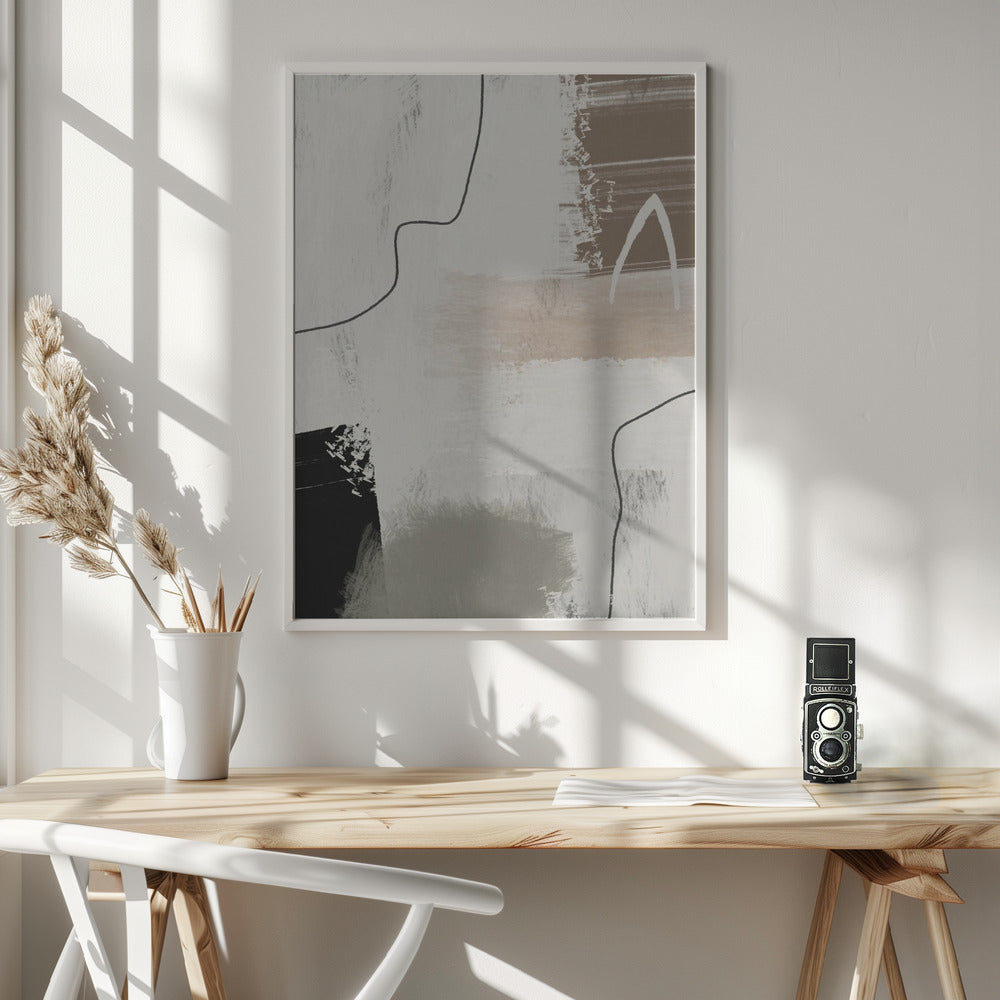 Abstract Art Canvas Print-wall-art-earthly-shapes-36X48