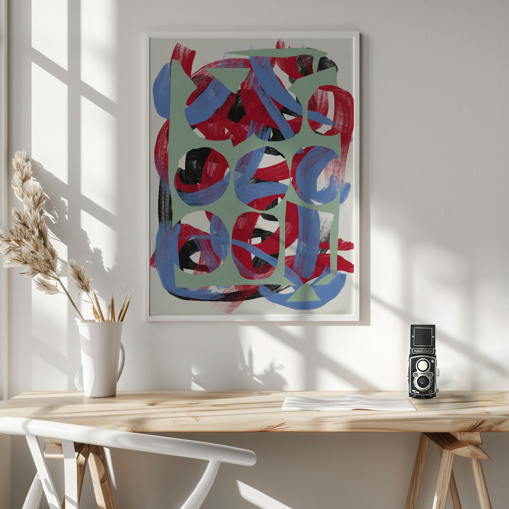 Abstract Art Canvas Print-wall-art-dry-directional-strokes-abstract-03-36X48inches