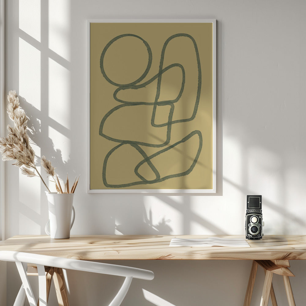 Abstract Art Canvas Print-wall-art-line-drawing-abstract-36X48