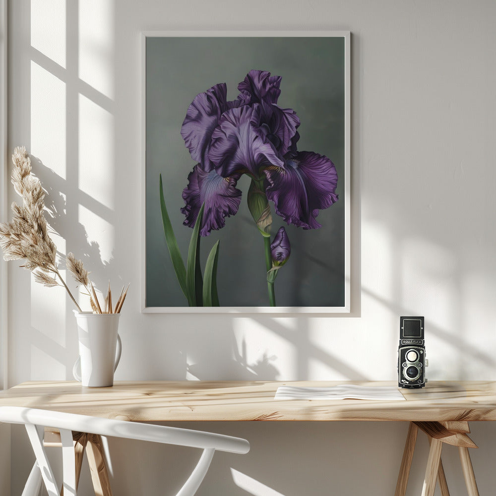 Wall art Iris Fl 23 36X48inch Gallery Wrapped (Ready to Hang)