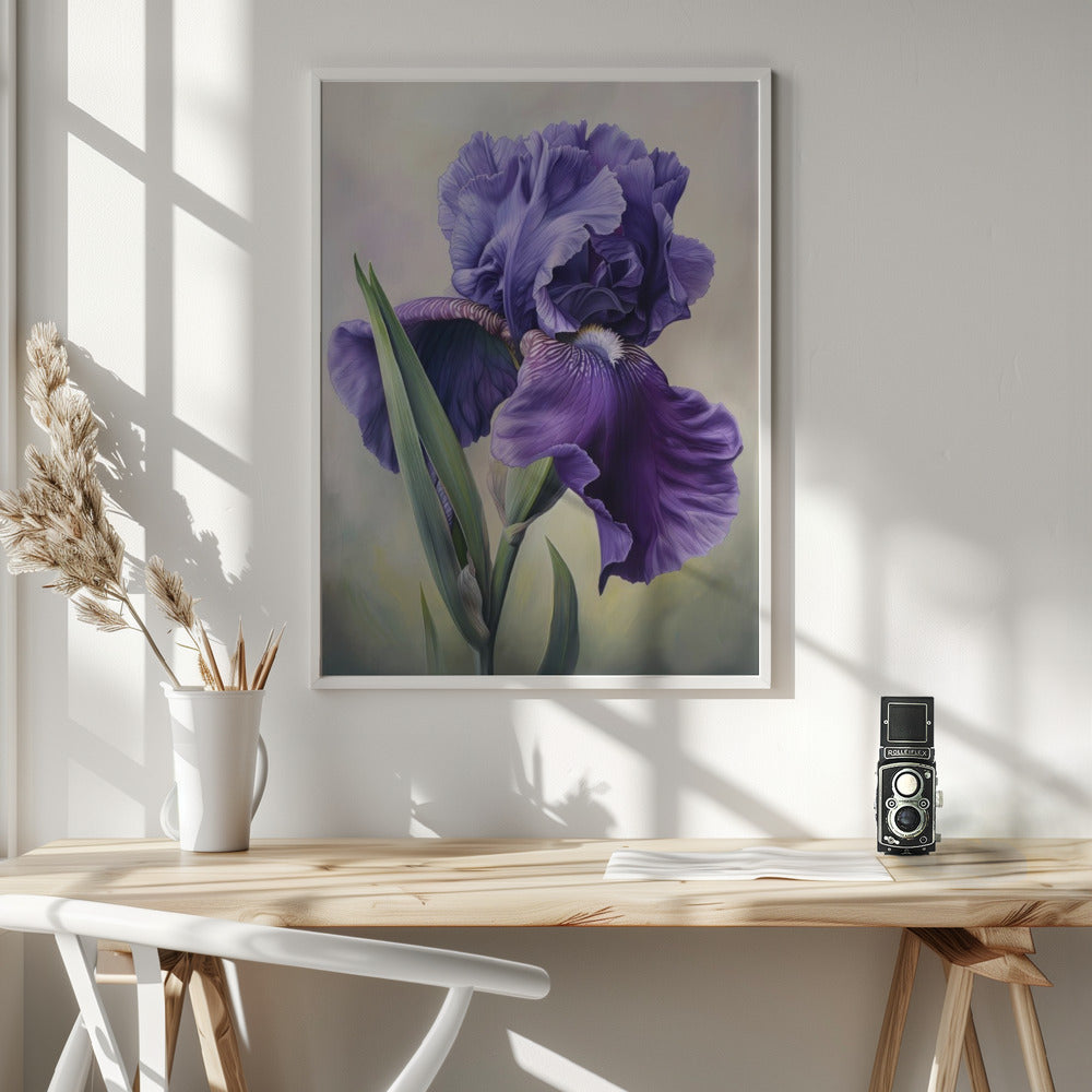 Wall art Iris Fl 115 36X48inch Gallery Wrapped (Ready to Hang)