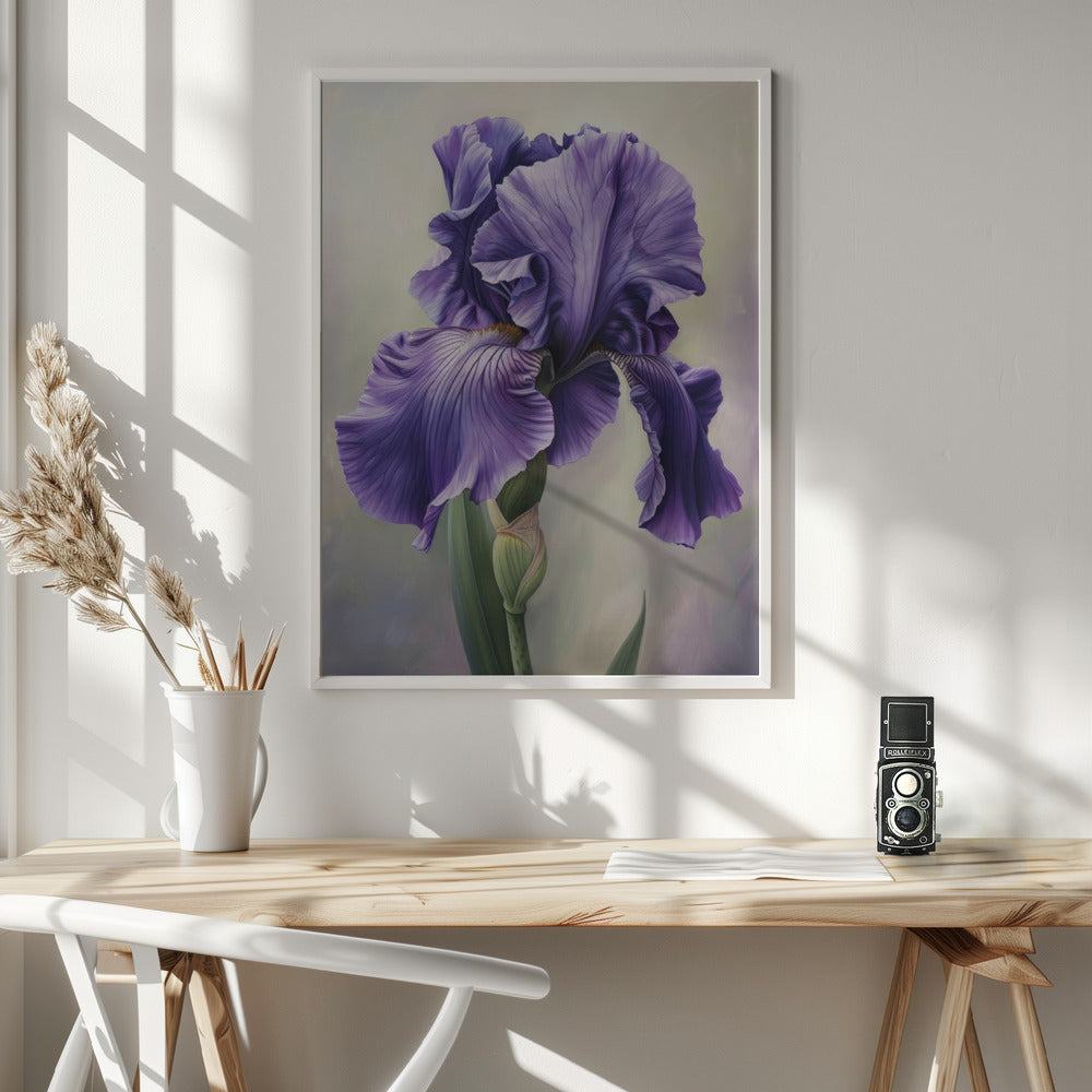 Wall art Iris Fl 118 36X48inch Gallery Wrapped (Ready to Hang)