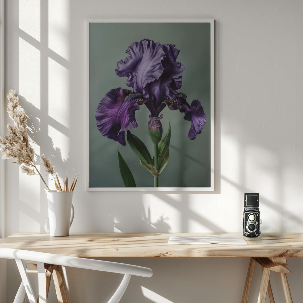 Wall art Iris Fl 15 36X48inch Gallery Wrapped (Ready to Hang)