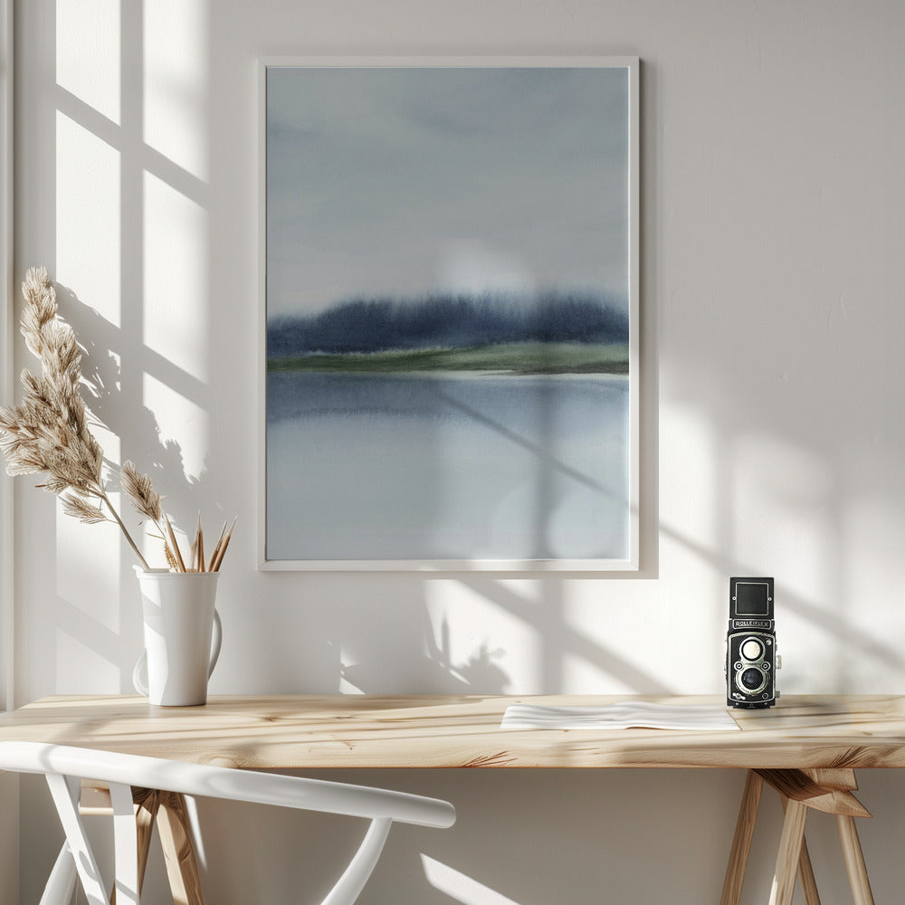 Abstract Art Canvas Print-wall-art-indigoforestiii-32x40-36X48