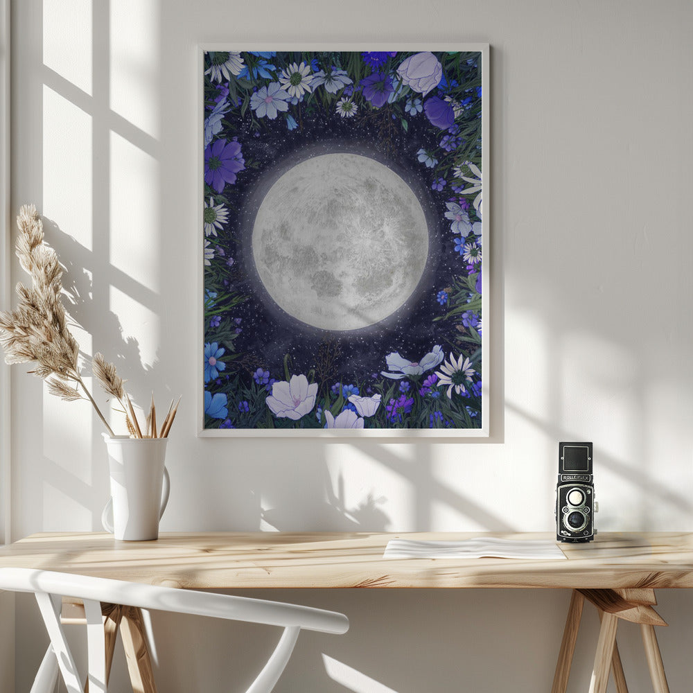 Wall art Midnight In the Meadow Blue Original