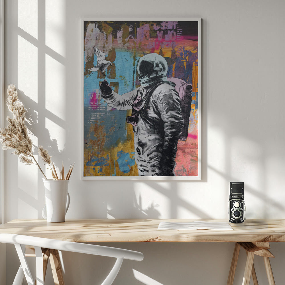 Augmented Reality 1 Wall Artwork In White Floating Frame