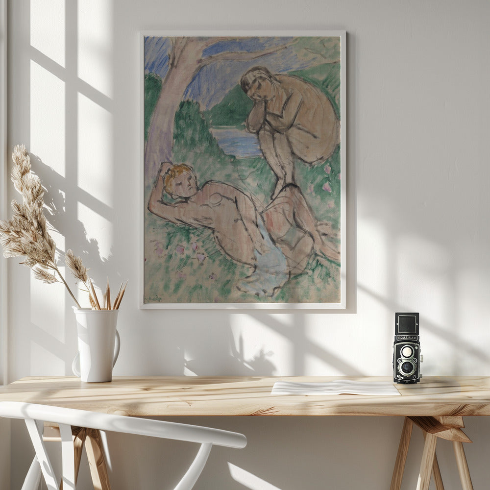 Wall art Baigneurs