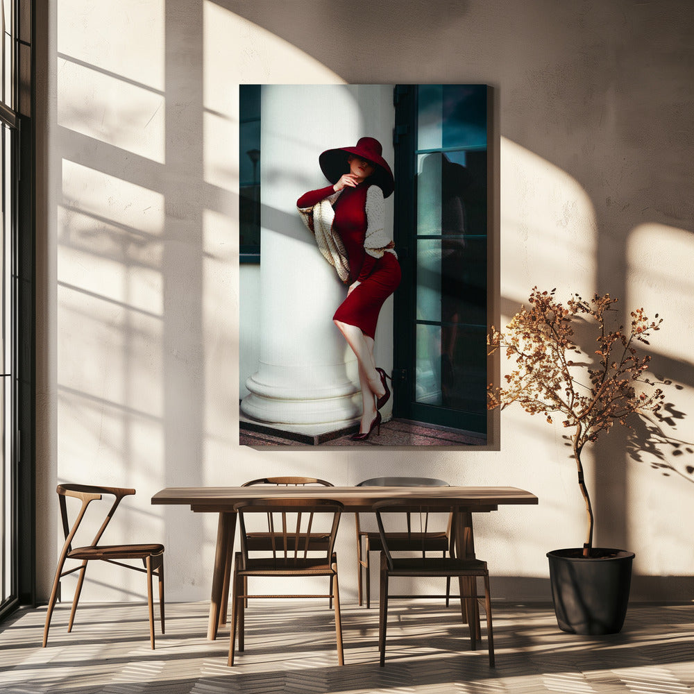 Elegance is the only beauty that never fades Wall Artwork In White Floating Frame