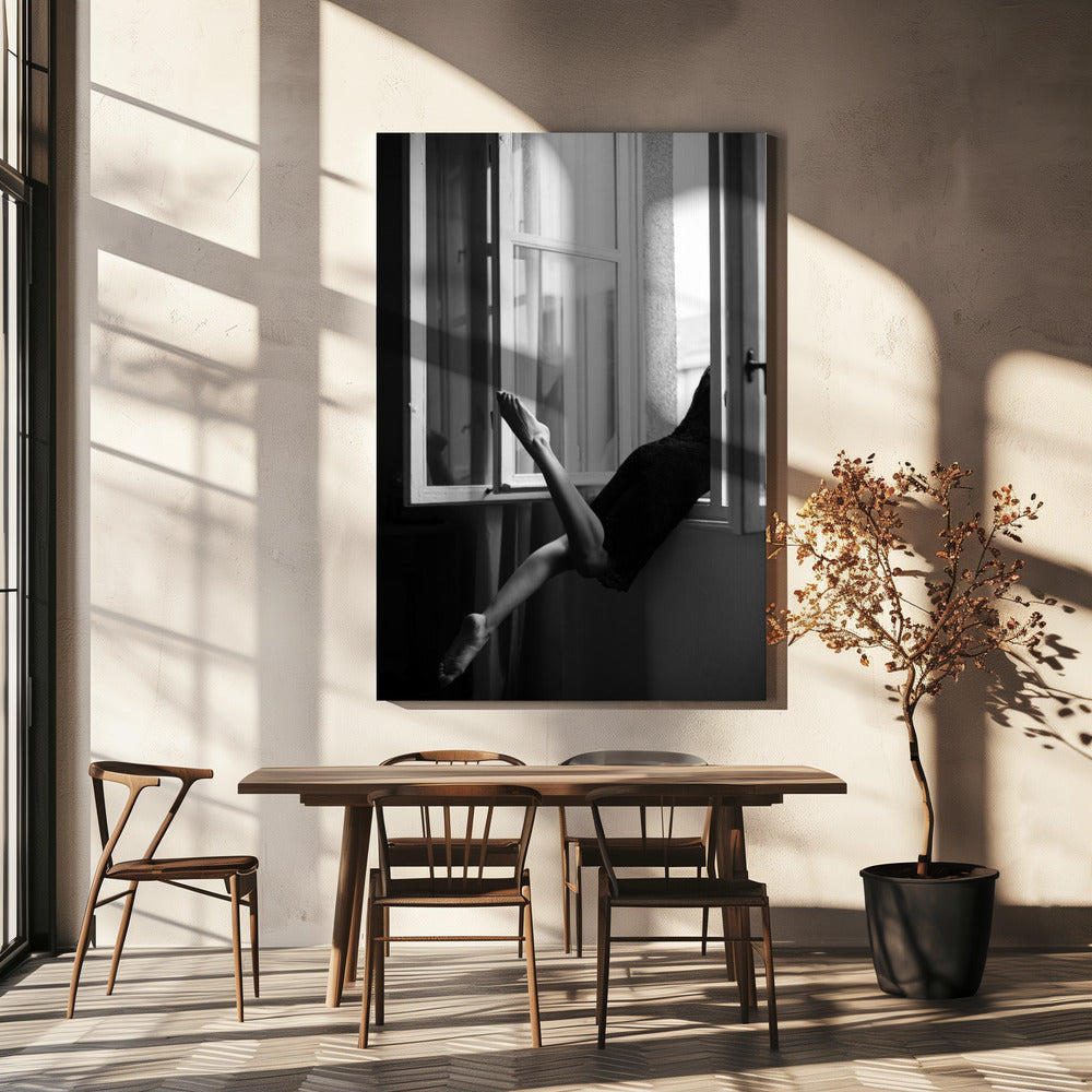 Jazzy Sunday Wall Artwork In White Floating Frame