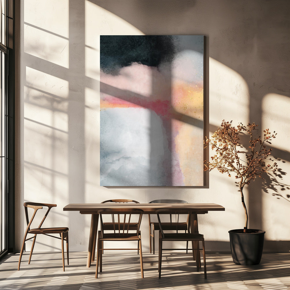 Billow Wall Artwork In White Floating Frame