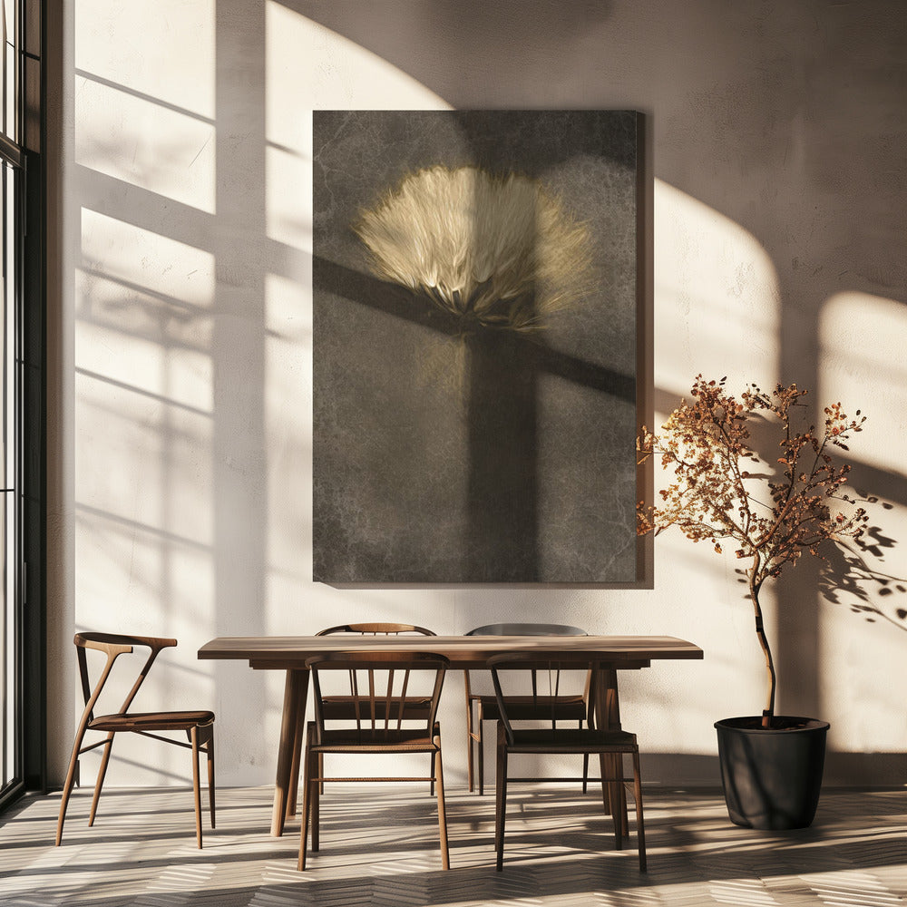 Mysterious Days Wall Artwork In White Floating Frame