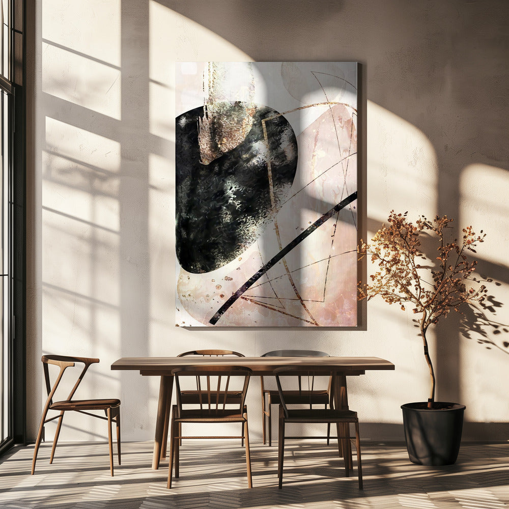 Boho art 9 Wall Artwork In White Floating Frame