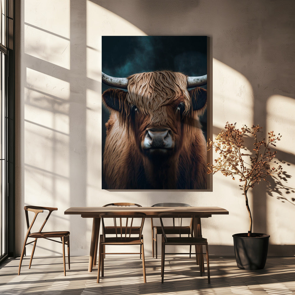 Wall art Highland Cow Canvas Print
