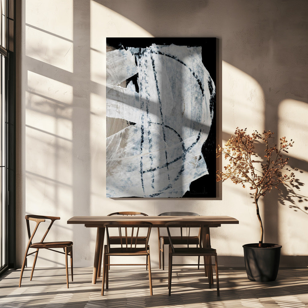 Mind No2 Wall Artwork In White Floating Frame