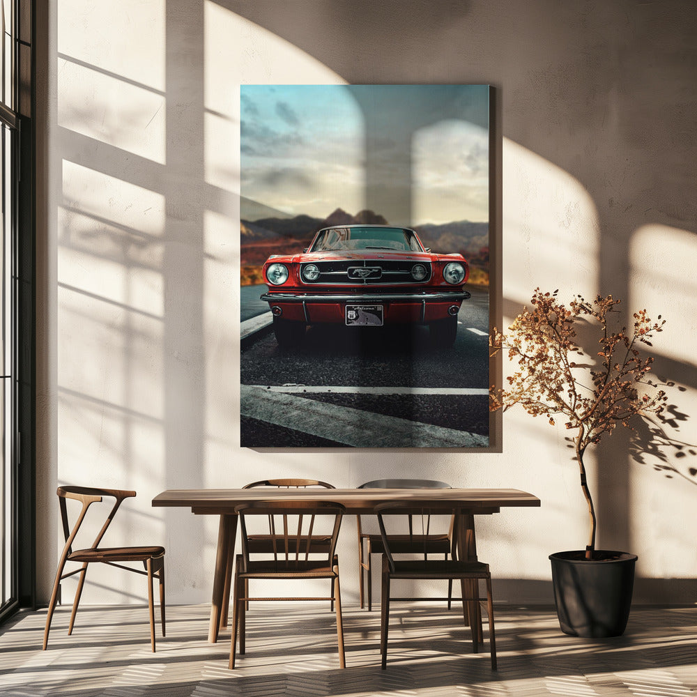 Abstract Art Canvas Print-wall-art-vintage-car-love-36X48inches