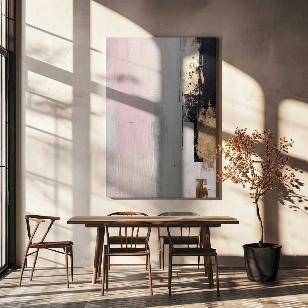 Wall art Pink abstraction