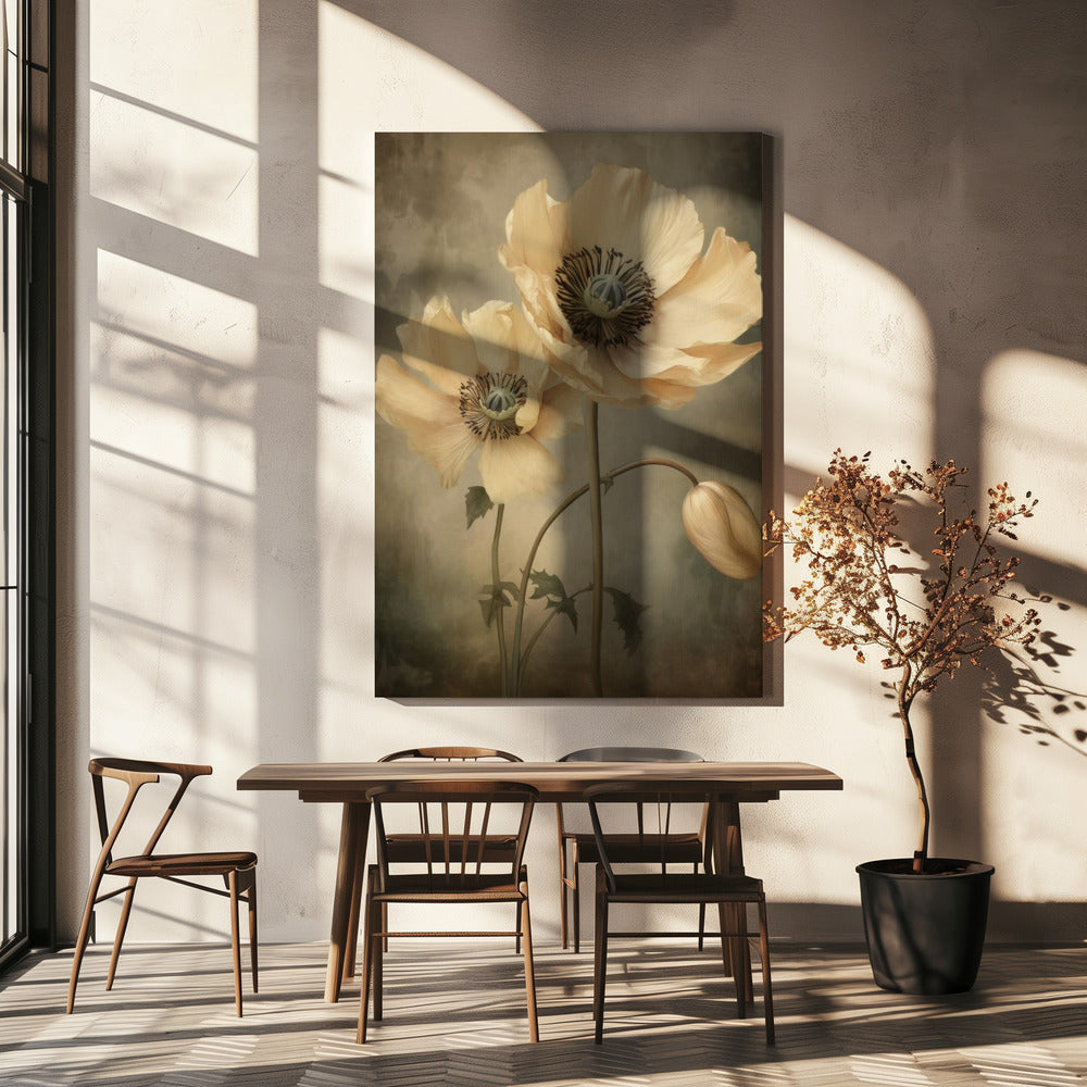 Poppies 20 Wall Artwork In White Floating Frame